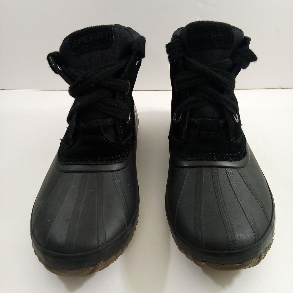 Sperry Syren Gulf Women 9 Black Suede Duck Boots STS84067 - Picture 2 of 8